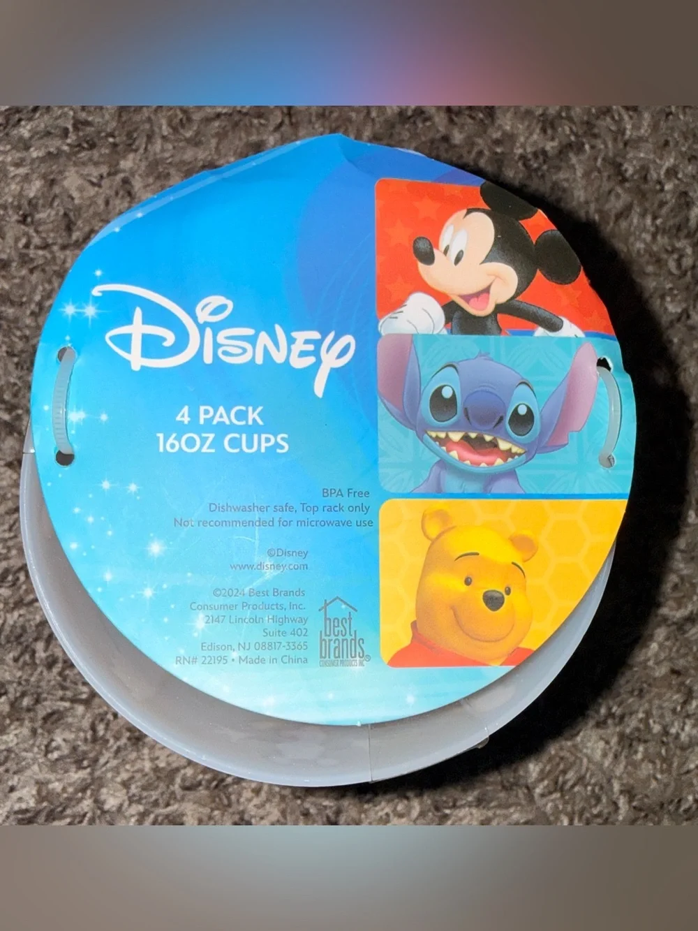 Disney Kids Character Cups Set - 100 years  (Set of 4)